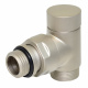 Кран відсікаючий кутовий Carlo Poletti SATIN CHROME d1/2" х 24-19 CYLINDER (V30211L)