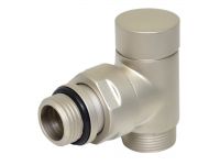 Кран отсекающий угловой Carlo Poletti SATIN CHROME d1/2" х 24-19 CYLINDER (V30211L)