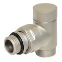 Кран відсікаючий кутовий Carlo Poletti SATIN CHROME d1/2" х 24-19 CYLINDER (V30211L)