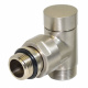 Кран отсекающий угловой Carlo Poletti SATIN CHROME d1/2" х 24-19 CYLINDER (V30211J)