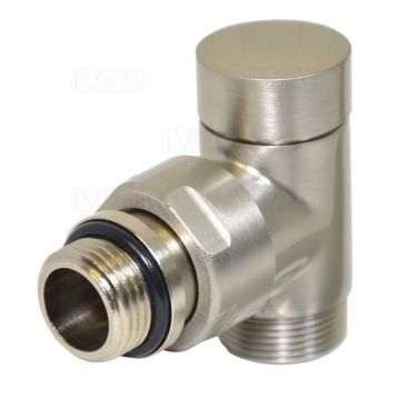 Кран отсекающий угловой Carlo Poletti SATIN CHROME d1/2" х 24-19 CYLINDER (V30211J)