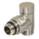 Кран отсекающий угловой Carlo Poletti SATIN CHROME d1/2" х 24-19 CYLINDER (V30211J)