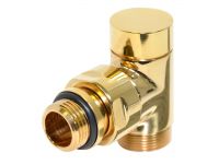 Кран отсекающий угловой Carlo Poletti BRUSH COPPER d1/2" х 24-19 CYLINDER (V30211H)