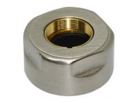 Гайка для медной трубы Carlo Poletti d15 мм x 24-19 BRUSH SILVER (A58409J)