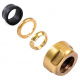 Гайка для мідної труби Carlo Poletti d15 мм x 24-19 BRUSH BRONZE (A58409M)