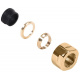 Гайка для медной трубы Carlo Poletti d15 мм x 24-19 SATIN GOLD (A58409H)