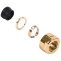 Гайка для мідної труби Carlo Poletti d15 мм x 24-19 SATIN GOLD (A58409H)