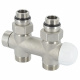 Вузол термостатичний Carlo Poletti TWIN THERMO НІКЕЛЬ прямий d1/2" З x 3/4" EK 50 мм (V37510QSB / V37512QSB) - 1