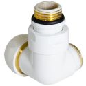 Кран Термоклапан трьохосьовий Carlo Poletti БІЛИЙ d1/2" х 24-19 SX (Правий) CORNER-THERMO (V75111EFDX)