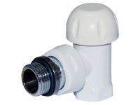 Кран Термоклапан угловой Carlo Poletti БЕЛЫЙ d1/2" COMPACT-THERMO-V1 (V151310EF)