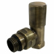 Кран радіаторний кутовий Carlo Poletti BRUSH BRONZE d1/2" COMPACT (V150310M)