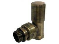 Кран радиаторный угловой Carlo Poletti BRUSH BRONZE d1/2" COMPACT (V150310M)