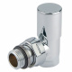 Кран радиаторный угловой Carlo Poletti ХРОМ d1/2" COMPACT (V150310B)