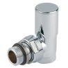 Кран радіаторний кутовий Carlo Poletti ХРОМ d1/2" COMPACT (V150310B)