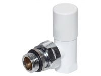 Кран радиаторный угловой Carlo Poletti Белый d1/2" COMPACT (V150310E)