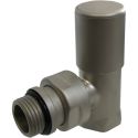 Кран радиаторный угловой Carlo Poletti SATIN NIСKEL d1/2" COMPACT (V150310L)