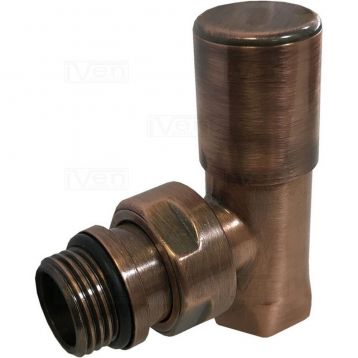 Кран радиаторный угловой Carlo Poletti BRUSH COPPER d1/2" COMPACT (V150310I)