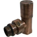 Кран радиаторный угловой Carlo Poletti BRUSH COPPER d1/2" COMPACT (V150310I)