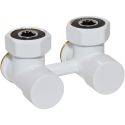 Кран нижнего подключения Carlo Poletti FIRST PIASTRE Белый угловой d3/4" F x 3/4" EK (V72112EF)