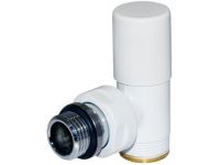 Кран радиаторный угловой Carlo Poletti Белый d1/2" х 24-19 COMPACT (V150111EF / EF)