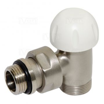 Термоклапан кутовий Carlo Poletti Srl BRUSH SILVER d1/2" х 24-19 COMPACT-THERMO-V1 (V151111J)