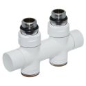 Узел отсекающий Carlo Poletti TWIN БЕЛЫЙ прямой d1/2" С x 3/4" EK 50 мм (V48510EFSB)