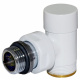 Кран отсекающий угловой Carlo Poletti БЕЛЫЙ d1/2" х 24-19 COMPACT (V150211EF)