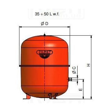 ZILMET CAL-PRO 35 (с ножками) (1300003503)