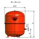 Расширительный Zilmet Cal-Pro 35 (с ножками) (1300003503)