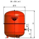 Расширительный Zilmet Cal-Pro 50 (с ножками) (1300005003)