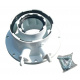 Адаптер переходник конденсационный (BOSСH) с d80/125 на d60/100 короткий