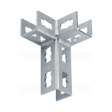 Mupro MPR 3D Кутове кріплення середнє S+ 2+2 оцинковане 41 х 21 41 х124 (165837)