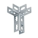 Mupro MPR 3D Кутове кріплення середнє S+ 2+2 оцинковане 41 х 21 41 х124 (165837)