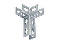 Mupro MPR 3D Кутове кріплення праве S+ 2+2 оцинковане 41 х 21 41 х124 (165836)