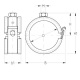 Mupro Хомут (без шпильки) DÄMMGULAST d 1/2" 21,3 мм M8 оцинкований (123218)
