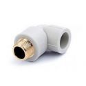Колено PRAWTECH PP-R с внешней резьбой d25 x 3/4" (PP234025034)