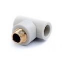 Трійник PRAWTECH PP-R з зовнішньою різьбою d25 x 1/2" x d25 (PP330025012)