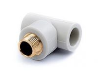 Тройник PRAWTECH PP-R с внешней резьбой d16 x 1/2" x d16 (P330016012) PRAWTECH - 1
