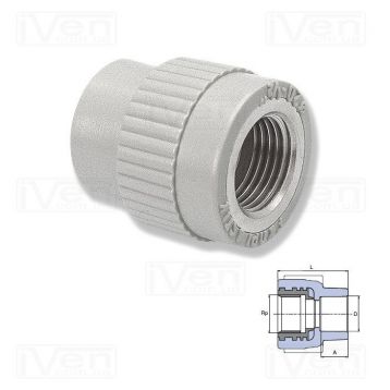 Wavin Ekoplastik Перехід МРВ 63x 2" (SZI06363XX)
