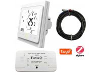 Tervix Термостат з WiFi управлінням для водяної/електричної теплої підлоги та радіаторів + датчик 3м чорний (114130)