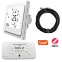 Tervix Pro Line Термостат с WiFi ZigBee управлением для вод./эл. теплого пола + датчик + реле On/Off (220В) белый (495121)
