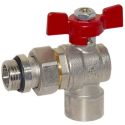 Кран-американка шаровый BIANCHI F.lli S.p.A. 422R угловой с полусгоном 1/2" вн.-нар. (422R00040F)