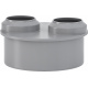 VALSIR HTDR Переходник двойной d100/40/40 (VS0525003)