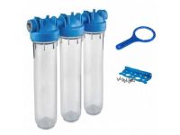 Atlas Filtri DP TRIO TS (прозрачные) 3/4" OT (латунь) 20" KIT (RA1401401)