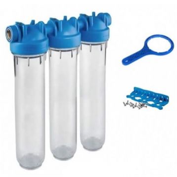 Atlas Filtri DP TRIO TS (прозрачные) 3/4" OT (латунь) 20" KIT (RA1401401)
