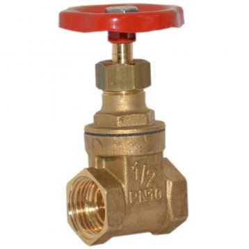 Задвижка латунная Bonomi 1/2" ВВ (52300004)