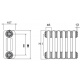 DeLonghi Multicolumn 2000 3 колони 12 секцій 1/2 RAL9016 (0Q0032000120000)