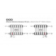 DeLonghi Multicolumn 1800 3 колони 8 секций конф.D (нижнее 1/2") RAL9005MATT (0Q10318000800D0RAL9005M)
