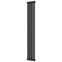 DeLonghi Multicolumn 2000 2 колони 6 секций конф.D (нижнее 1/2") RAL9005MATT (0Q10220000600D0RAL9005M)