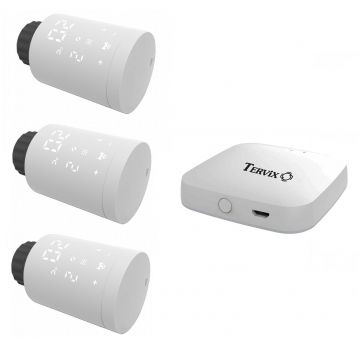 Tervix Pro Line EVA2 Радиаторный Термостат термоголовка с беспроводным ZigBee управлением белый М30х1,5 (228731)